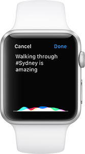 Realifex for Apple Watch - Dictation